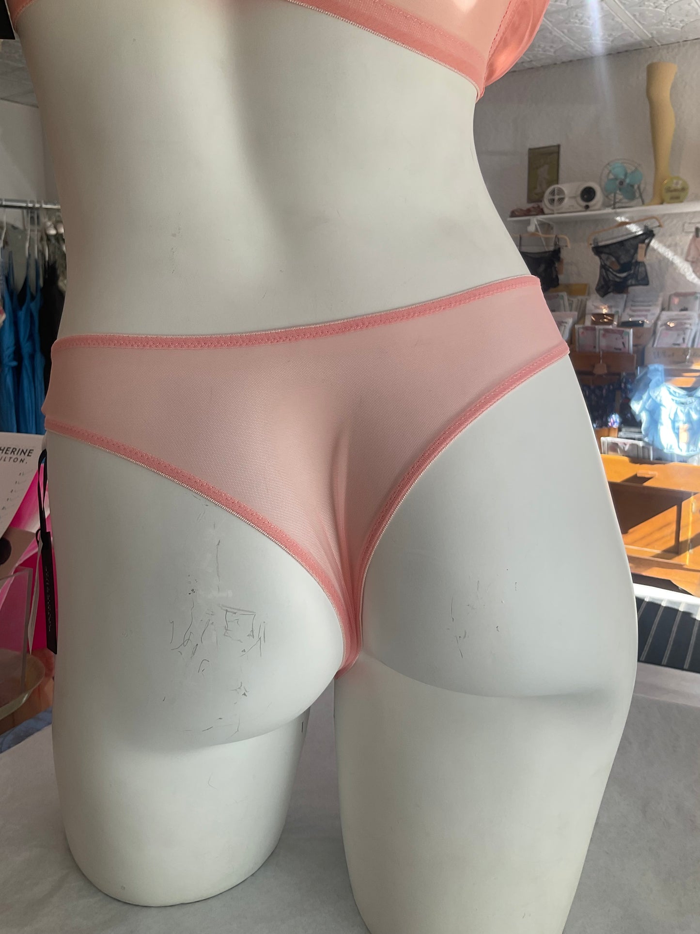 Sophia Silk Thong in Apricot By Katherine Hamilton