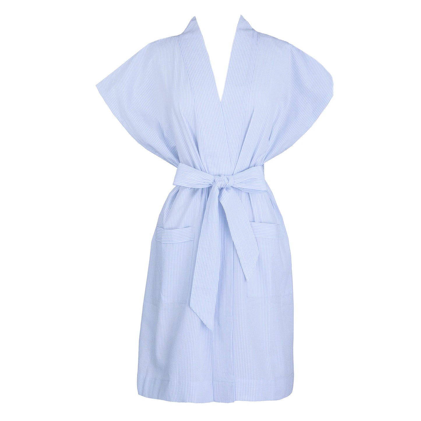 Dina Cotton Robe in Blue By Lenora - S-XL