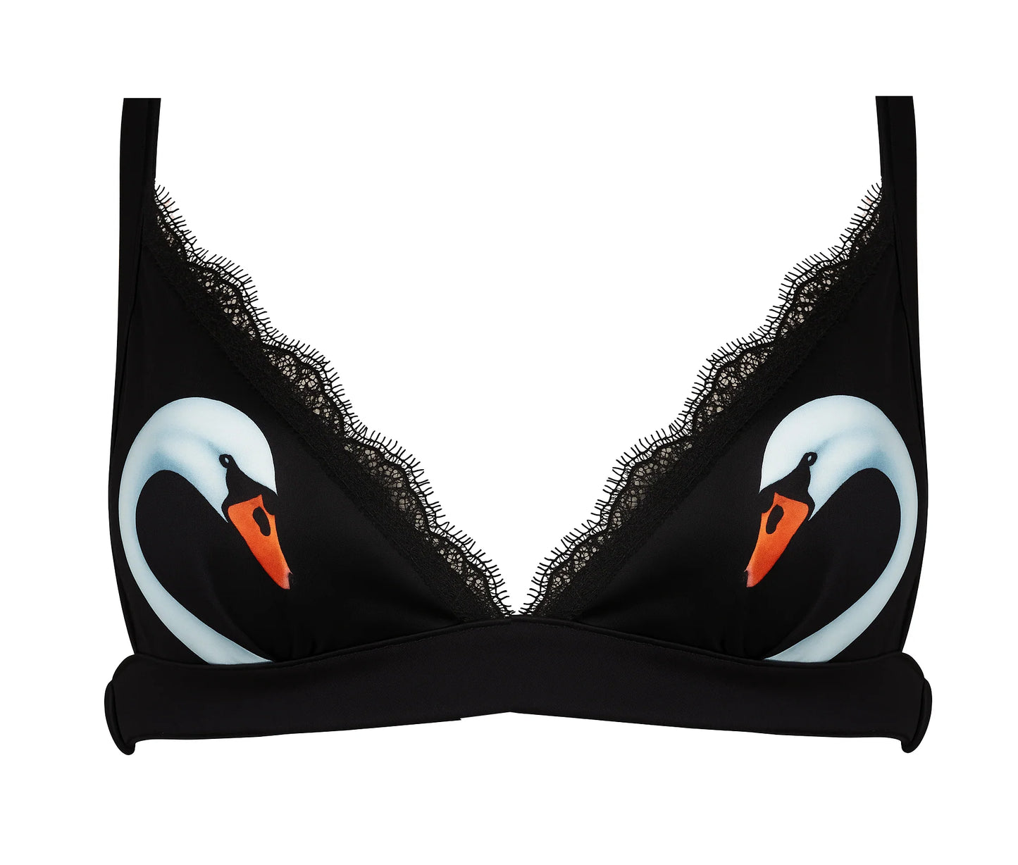 Swans Silk Triangle Bra By Noblesse Oblige - XS-4X