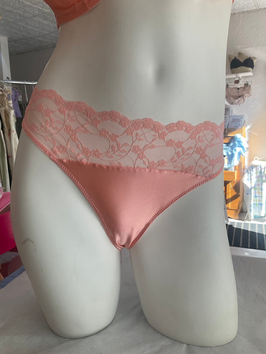 Sophia Silk Thong in Apricot By Katherine Hamilton