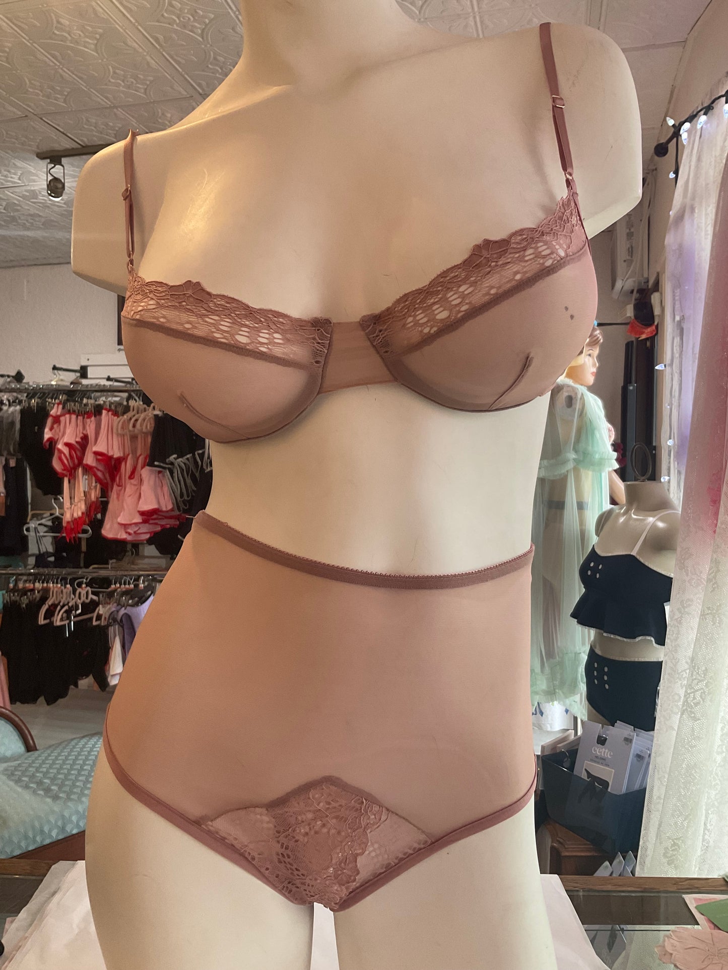 Whisper Sweet Nothings Demi Underwire Bra in Rose Water By Only Hearts Lingerie - XS-XL