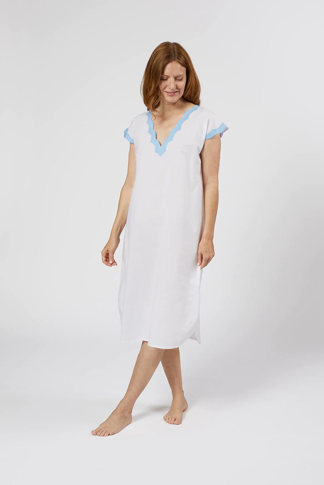 Nanxson Womens Cotton Nightgown Long Sleeve Sleepwear Vintage Victoiran  Lace Nightdress Loungewear (Small, Blue-51) at  Women's Clothing store