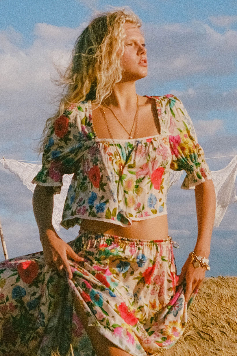 floral blouse by SPELL clothing