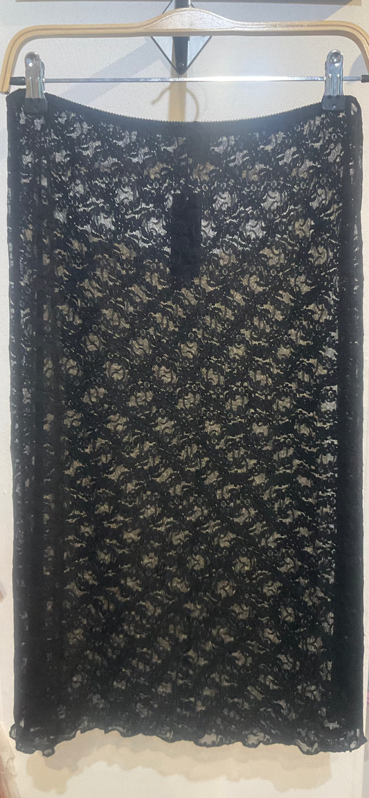 Stretch Lace Flora Skirt By Only Hearts Lingerie - S-L(+++)