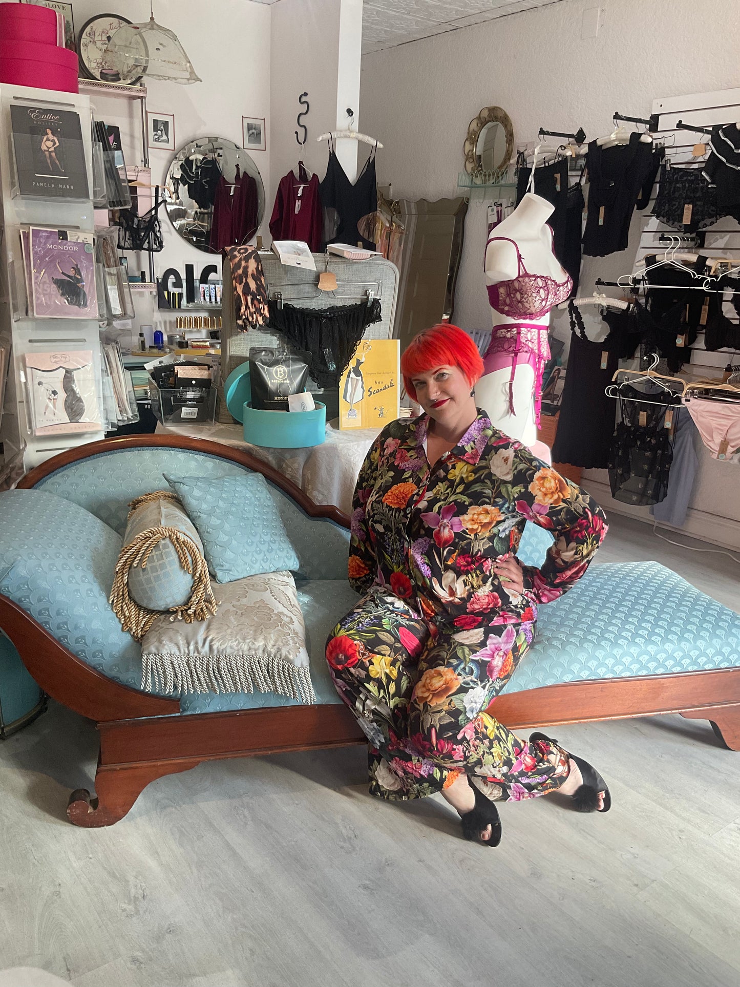 Renaissance Floral Long Sleeve PJ set in modal By Kilo Brava - S-XXXL