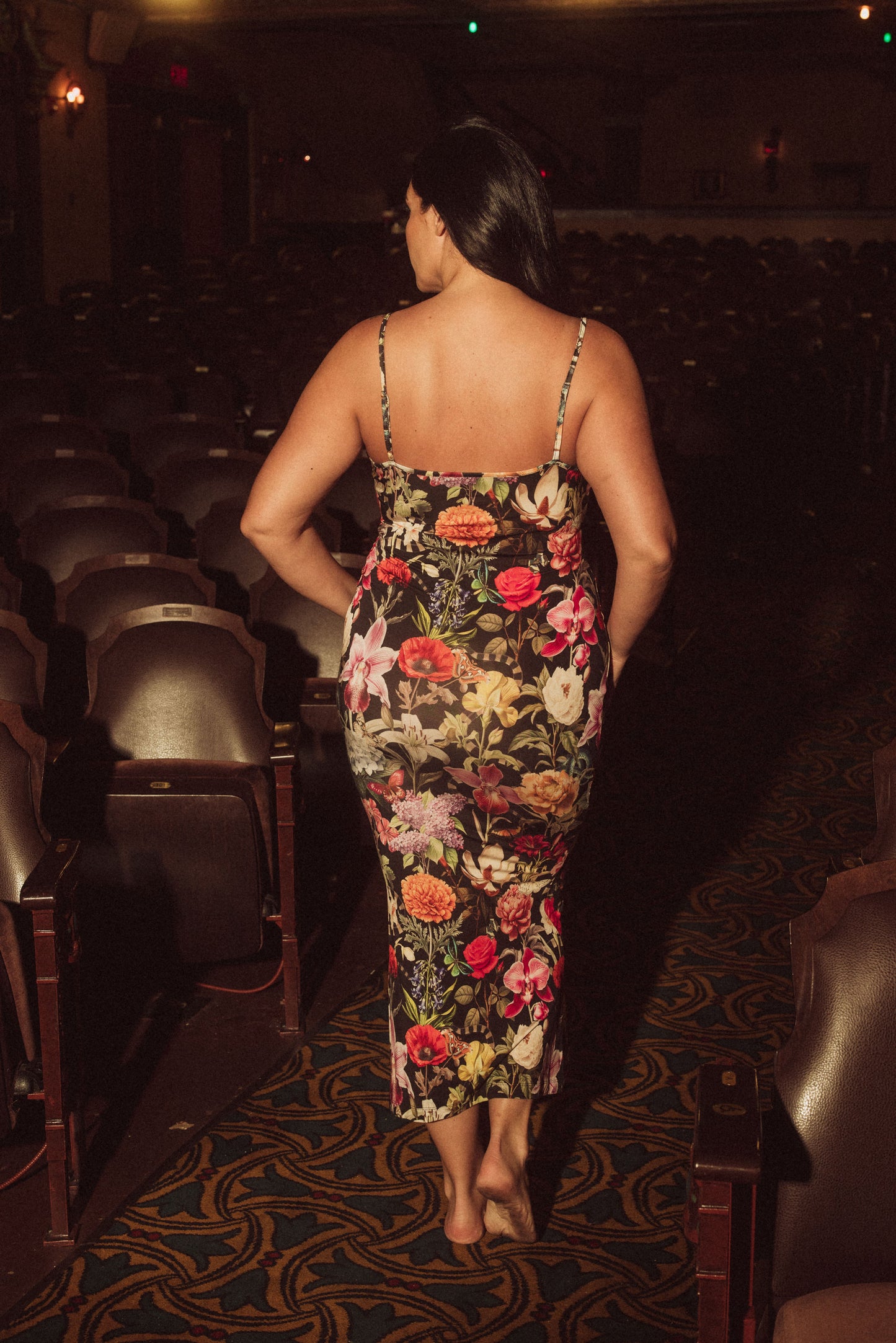 Renaissance Floral Maxi Slip Dress in modal By Kilo Brava - S-XXXL