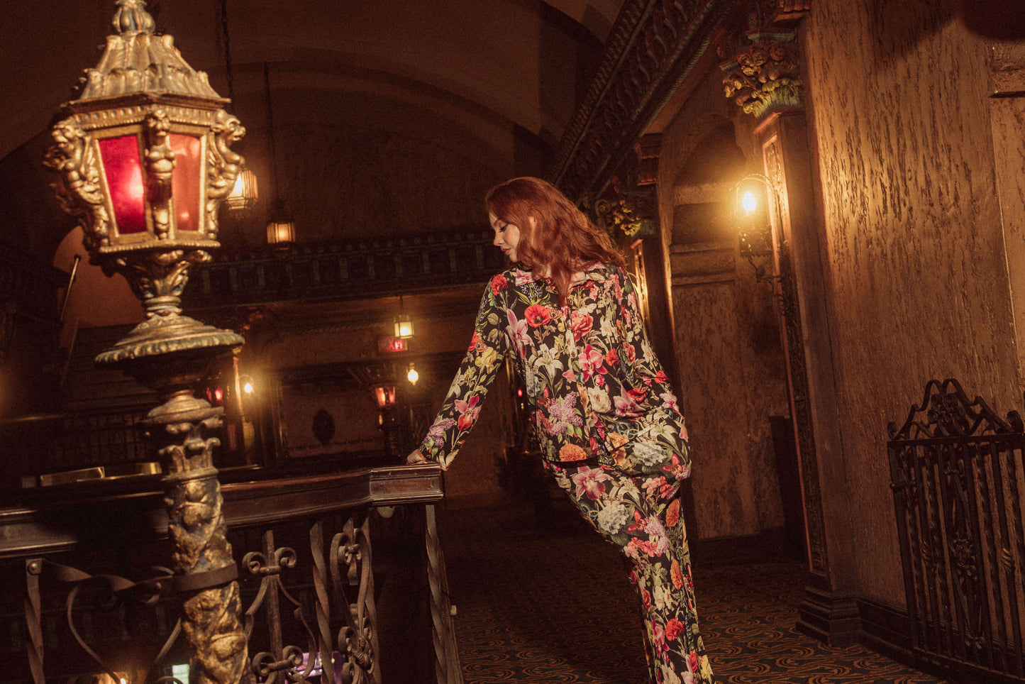 Renaissance Floral Long Sleeve PJ set in modal By Kilo Brava - S-XXXL