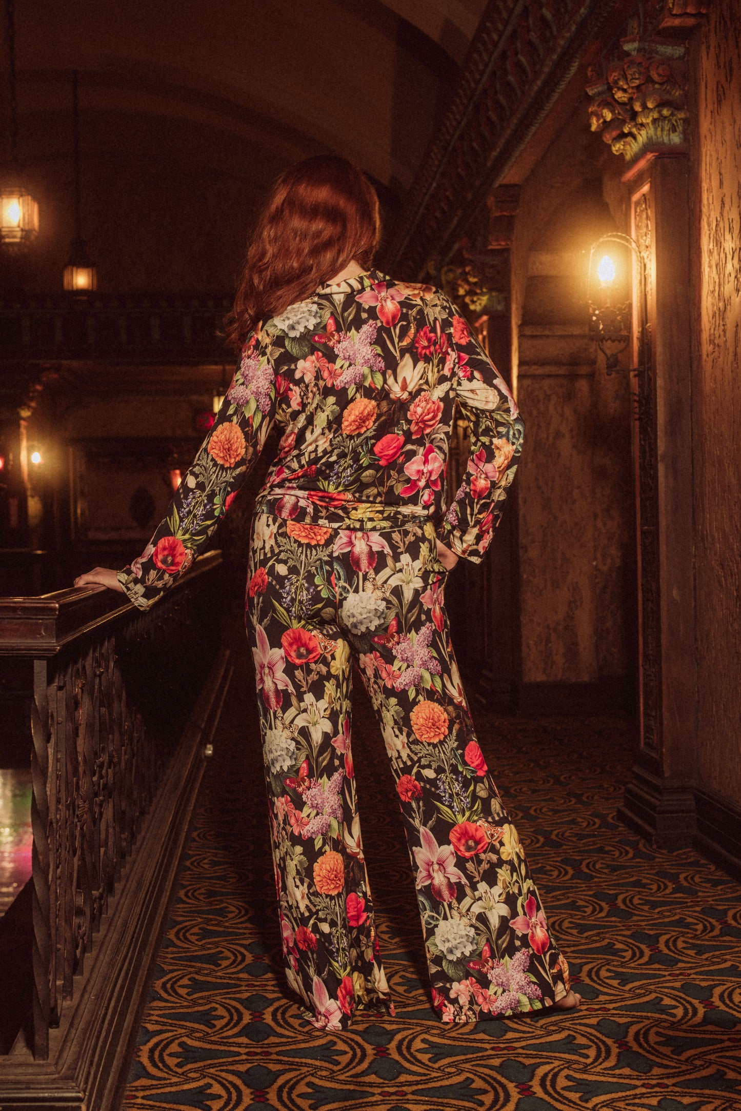 Renaissance Floral Long Sleeve PJ set in modal By Kilo Brava - S-XXXL