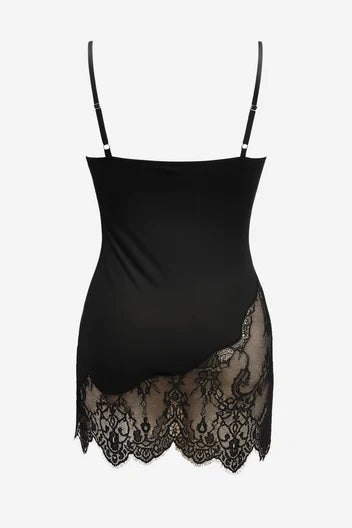 Rozalia Sheer Georgette Chiffon and Lace Slip By KissKill
