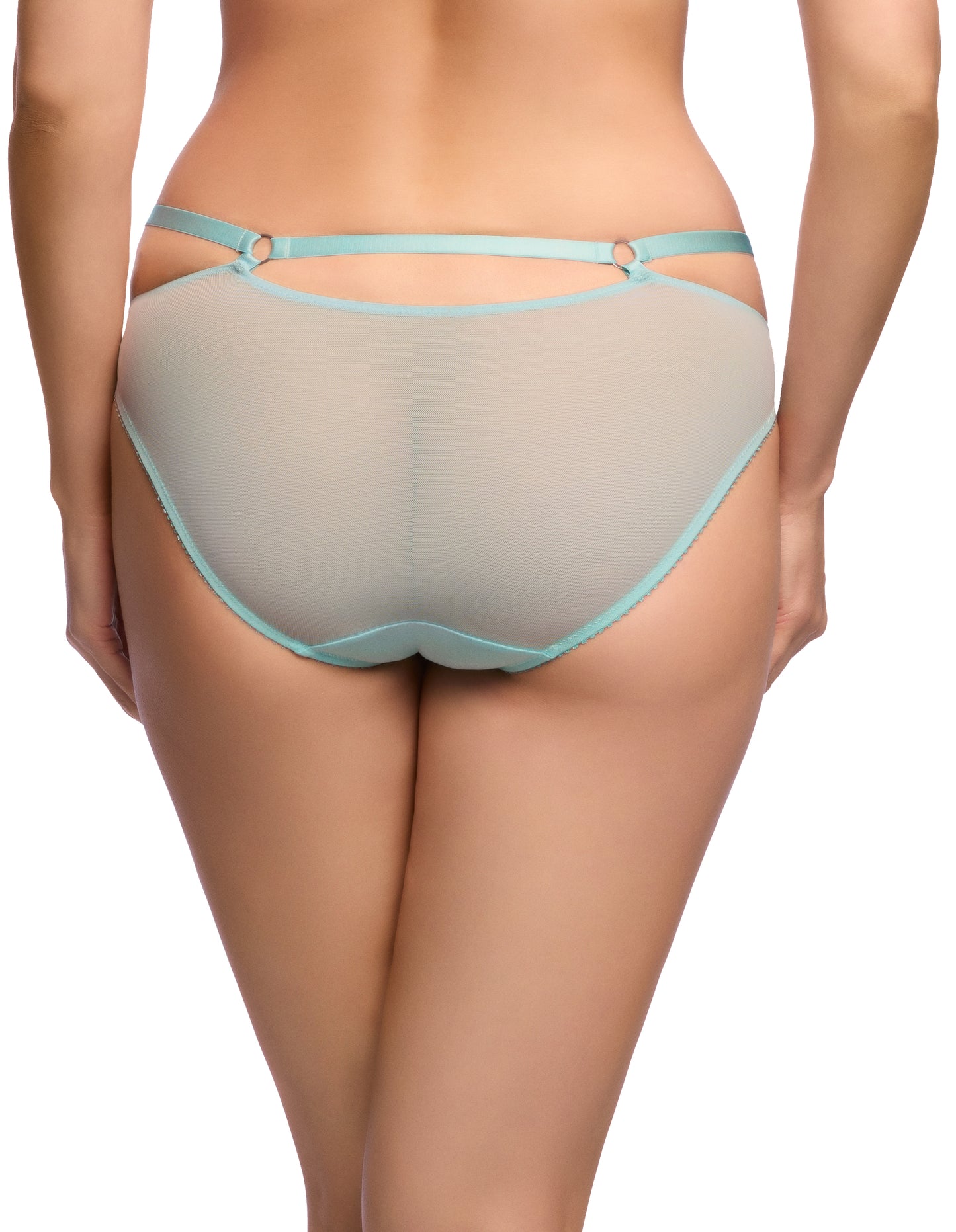 Madame X Bikini Brief in Powder Blue By Dita Von Teese Lingerie - XS-2X