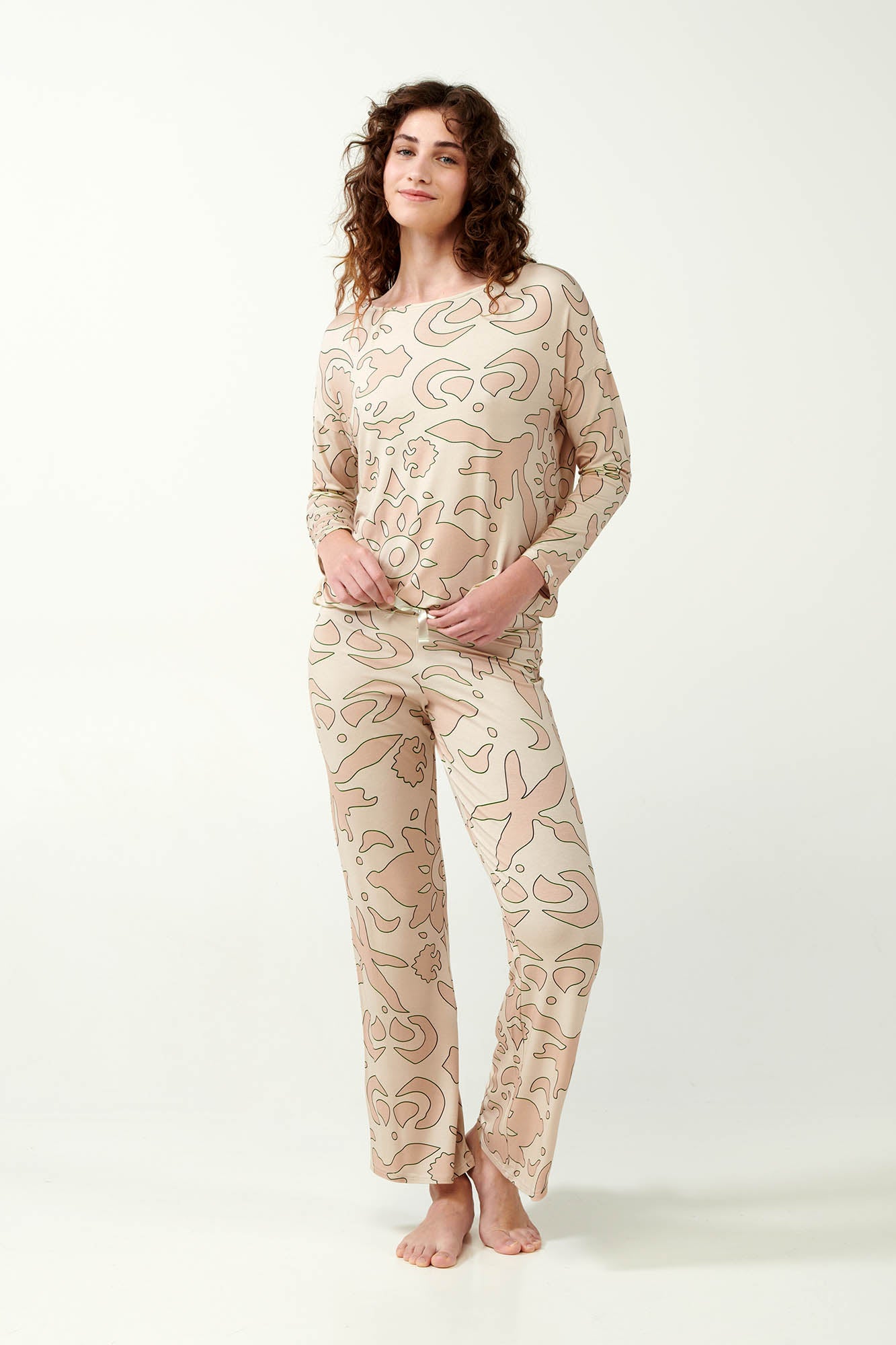 Nadine Jersey PJ Set By Vamp - S-3XL