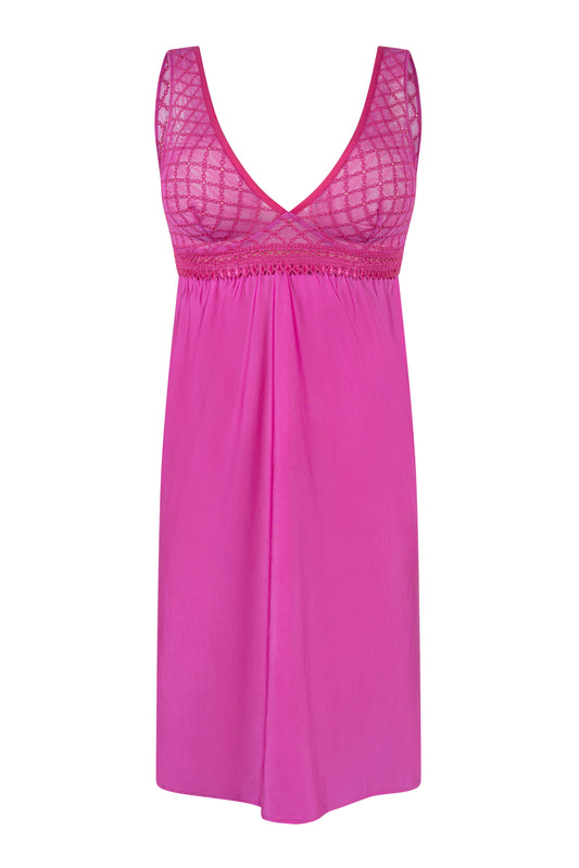 Very Pink Paco Nightie By Louisa Bracq - XS-XL (full bust friendly!)