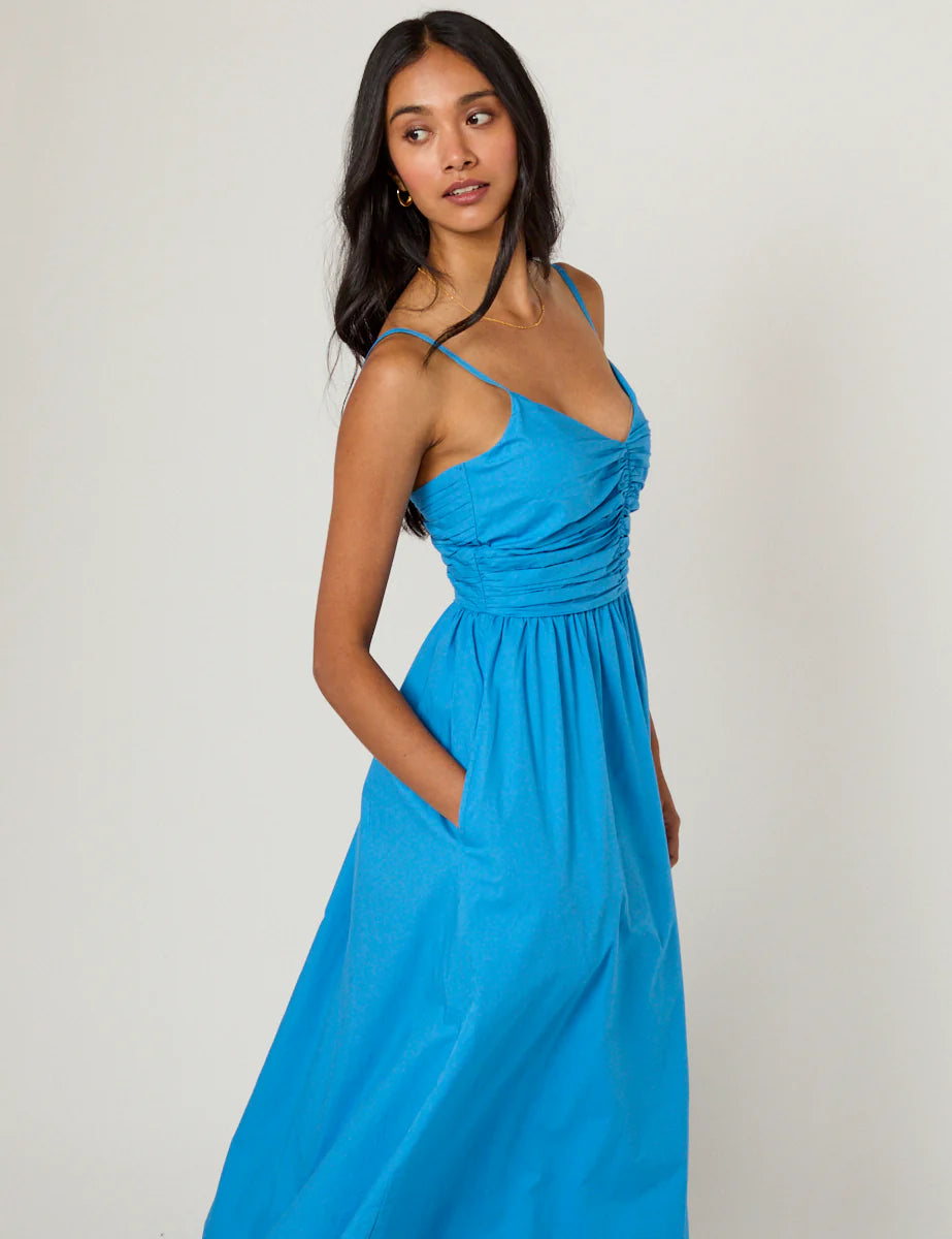 Paige Organic Cotton Maxi Dress in Cobalt - sizes 2-14 ++ (US)
