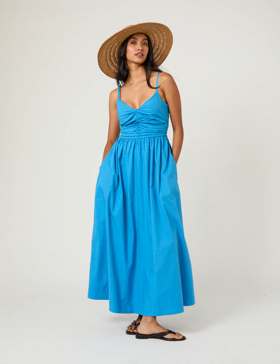 Paige Organic Cotton Maxi Dress in Cobalt - sizes 2-14 ++ (US)