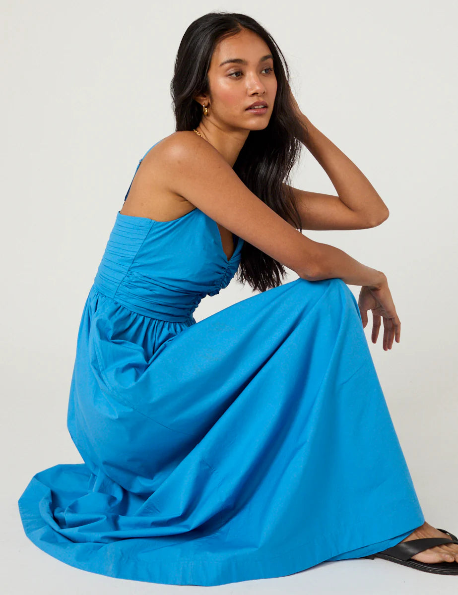 Paige Organic Cotton Maxi Dress in Cobalt - sizes 2-14 ++ (US)