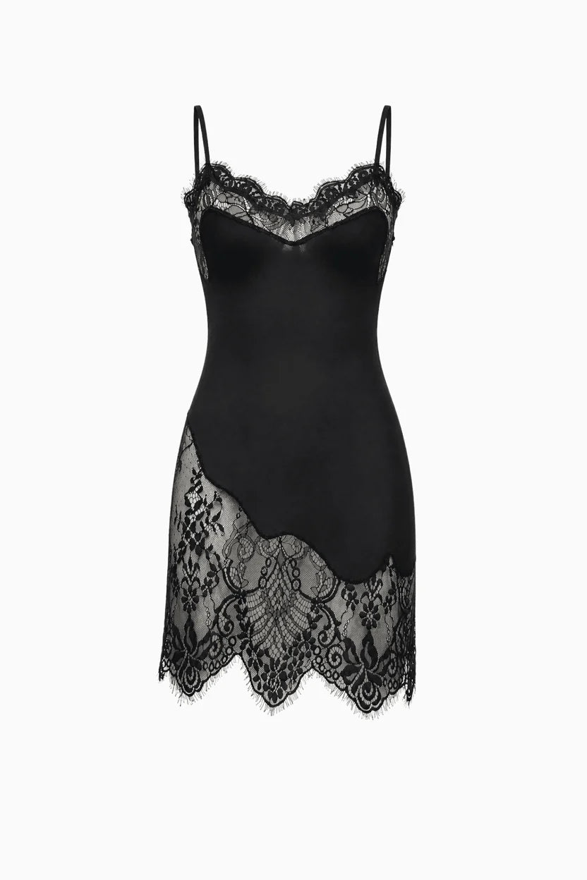 Rozalia Sheer Georgette Chiffon and Lace Slip By KissKill