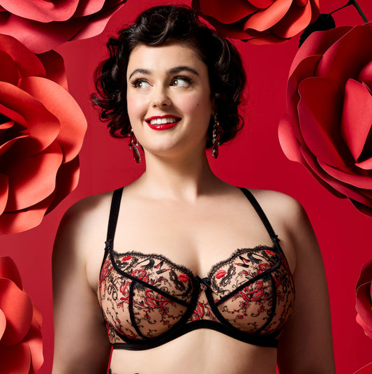 Novelteese Curve Bra By Dita Von Teese Lingerie - 38D-44FF (UK sizing)