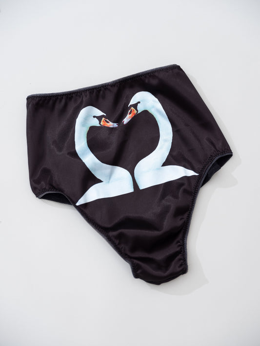 Swans Highwaist Silk Panty By Noblesse Oblige - XS-4X