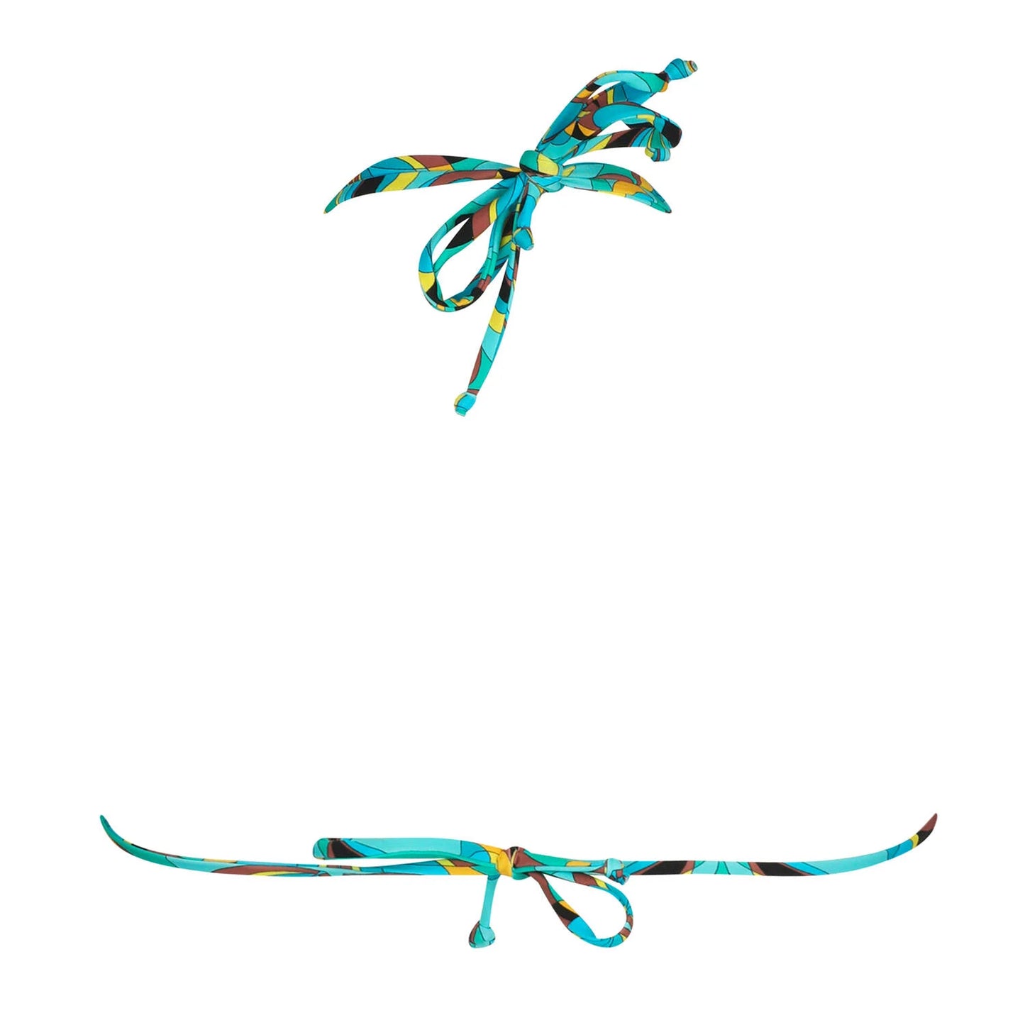 La Psychédélique Bikini Top with Ties By Antigel - S-XL