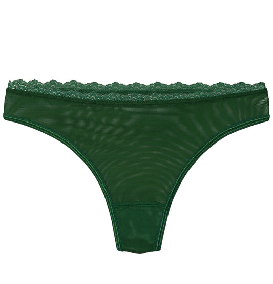 Lacey Everyday Thong in Forest By Uye Surana - XS-3X