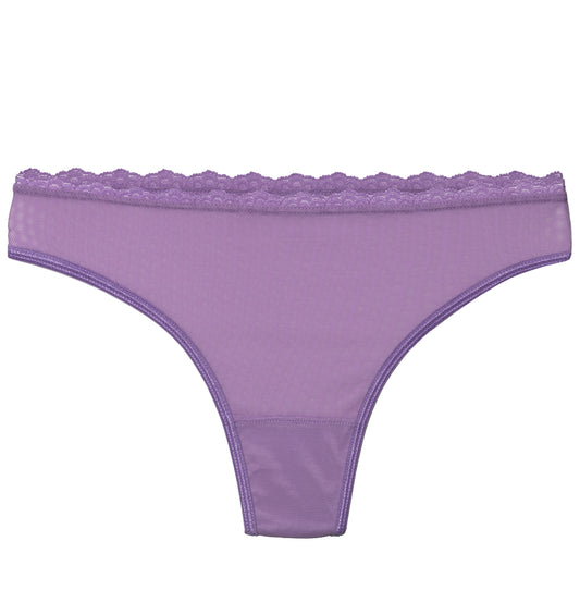 Lacey Everyday Thong in Lilac By Uye Surana - XS-3X