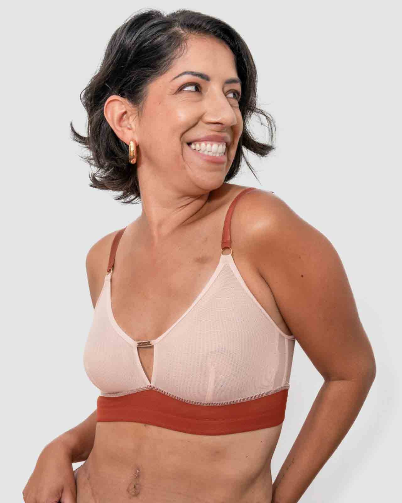 Victoria Mesh Keyhole Bralette (pocketed) By AnaOno - S/32-XXL/40