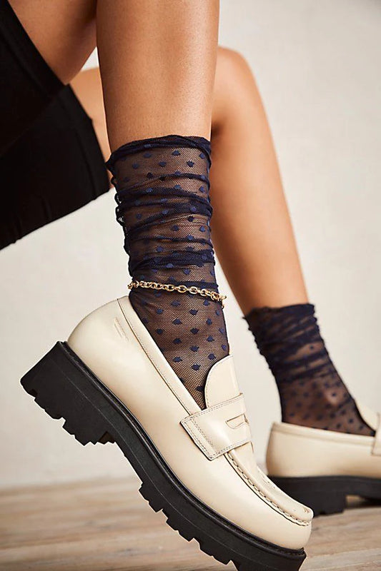 Coucou Lola Ankle Socks By Only Hearts in Black or Midnight