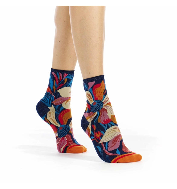 Aroma Cotton Crew Socks By Fil De Jour