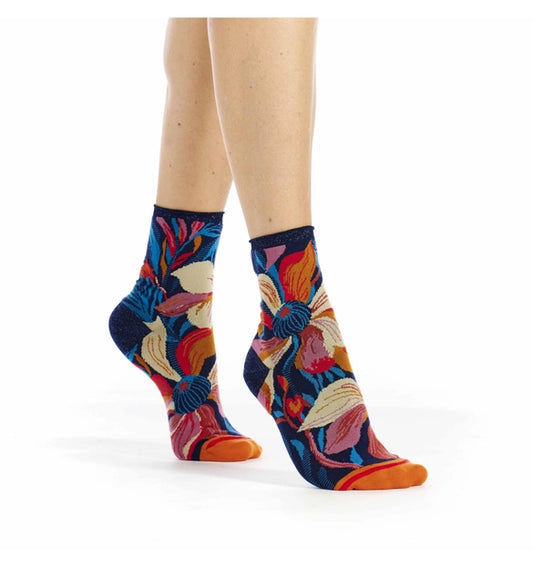 Aroma Cotton Crew Socks By Fil De Jour