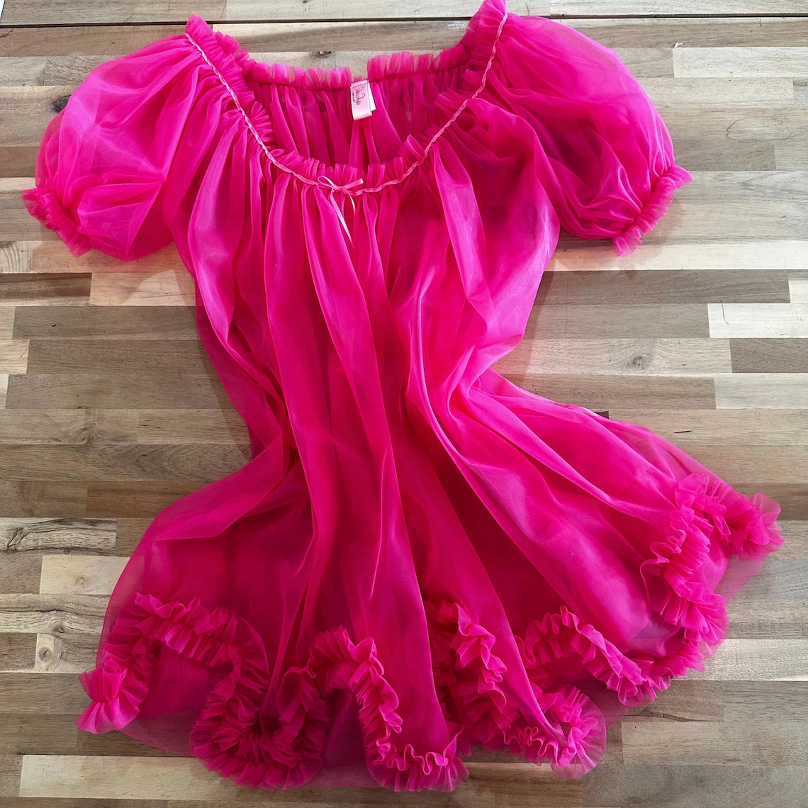 Sugar Candy Babydoll in Black, Mint, Hot Pink & Burgandy By Dottie's Delights - XS-5X