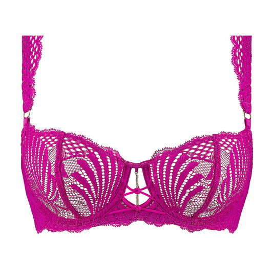 Rythym Of Desire in Radiant Pink Half Cup Bra By Aubade - 32-40 B-F