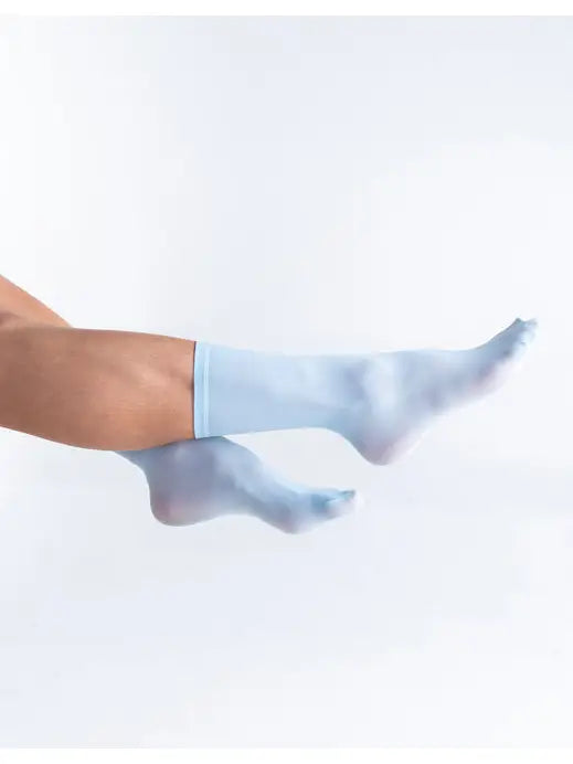 Bio Pop Socks By Les Belles in Baby Blue - sizes 4-12 (sock size)