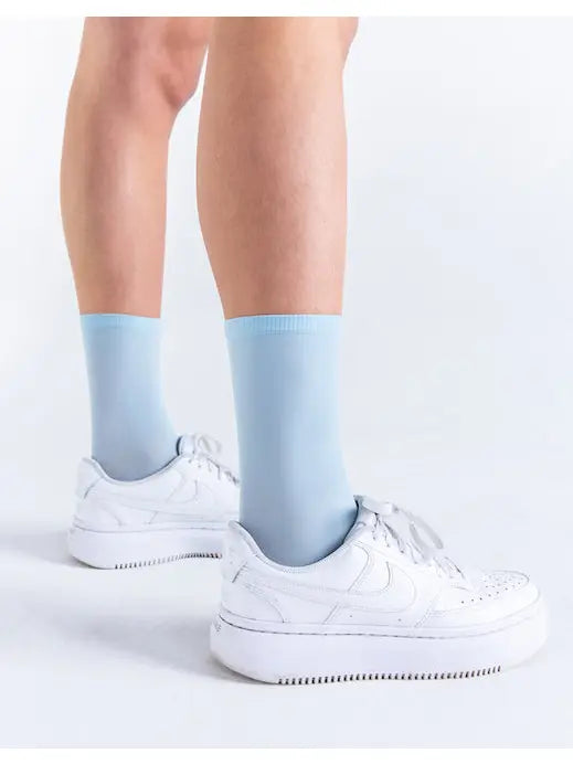 Bio Pop Socks By Les Belles in Baby Blue - sizes 4-12 (sock size)