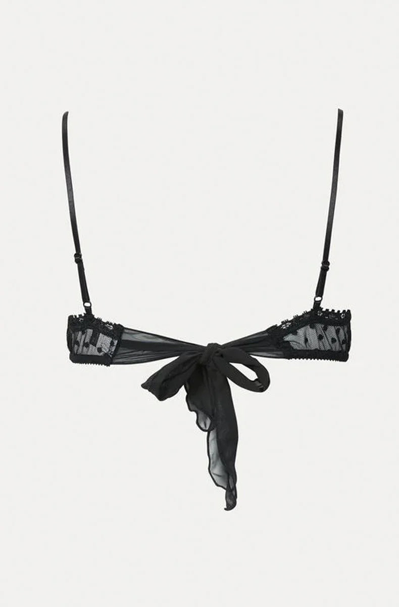 Coucou Lola Bralette By Only Hearts in Black, Creme + Honey