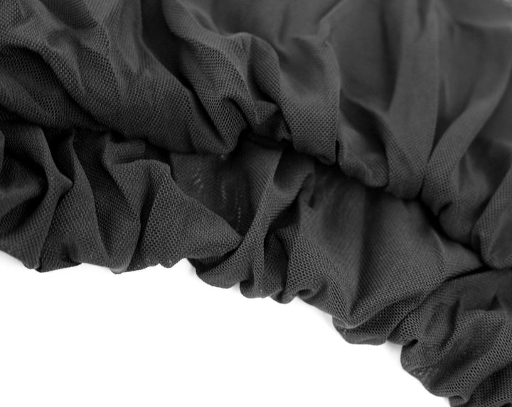 Ruched Mesh Black Gloves By Kilo Brava