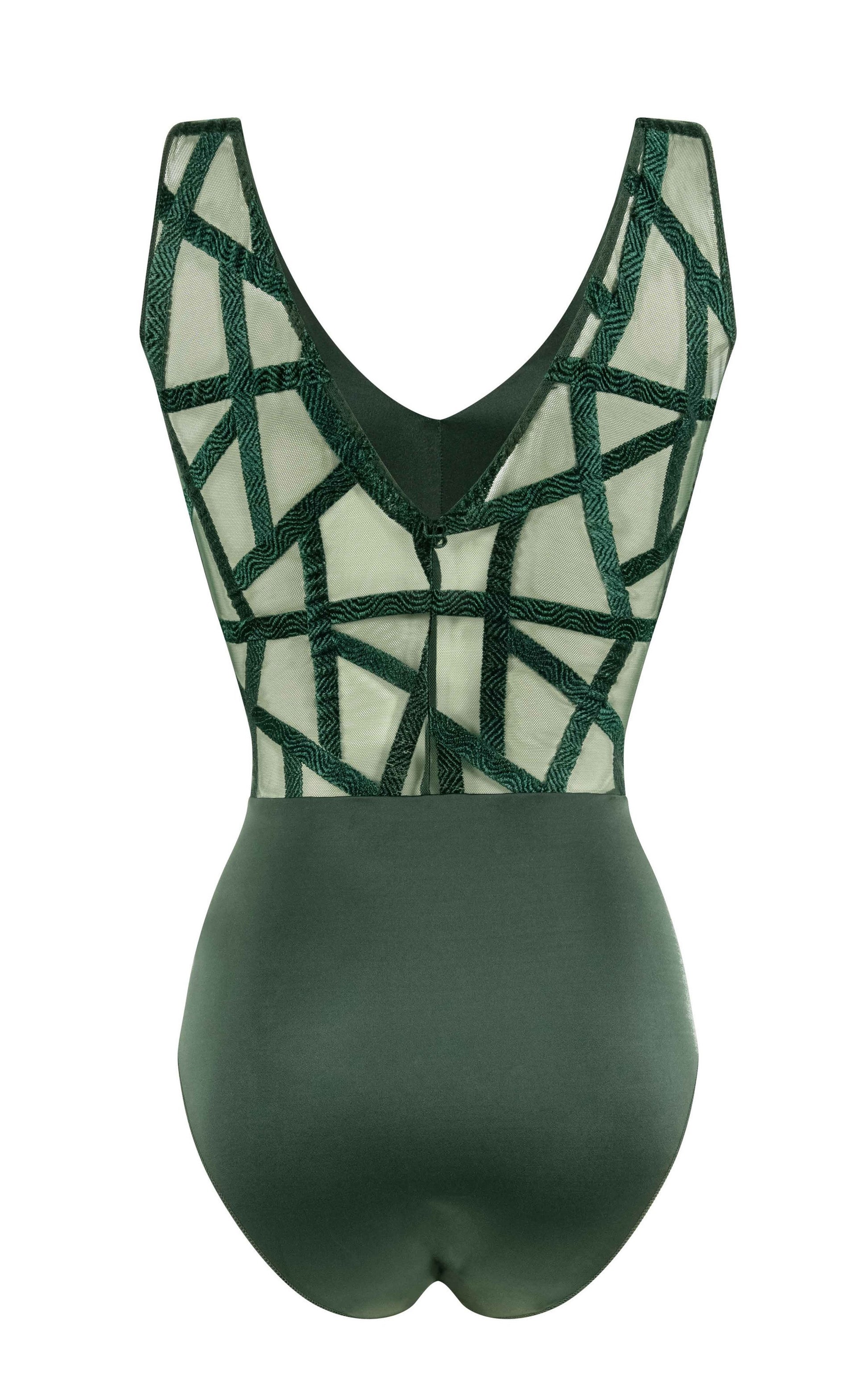 Bras N Things - Sexy Green Bodysuit on Designer Wardrobe