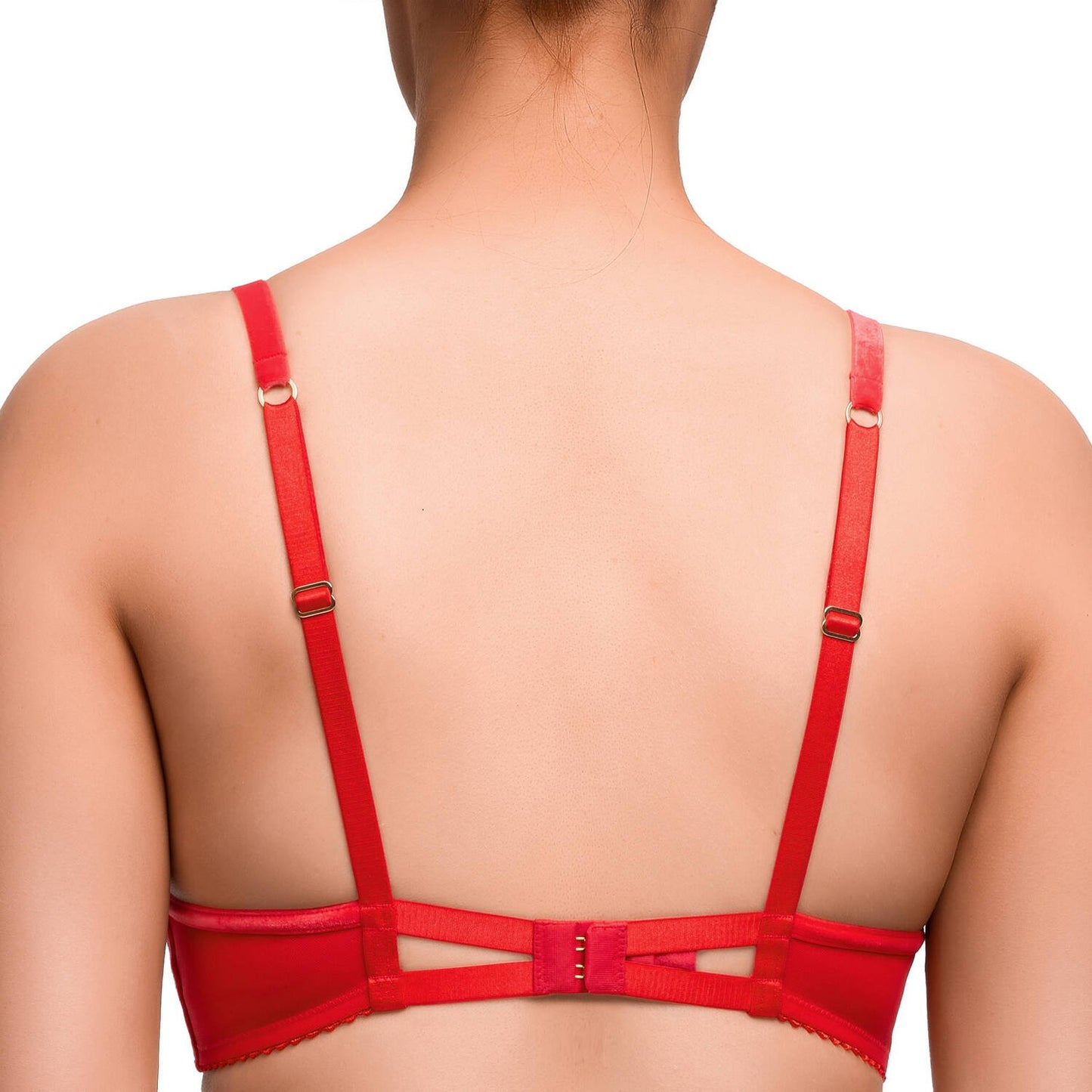 Rosewyn Plunge Bra in Flame Red  By Dita Von Teese - 32-38 B-F (UK)/B-G (US)