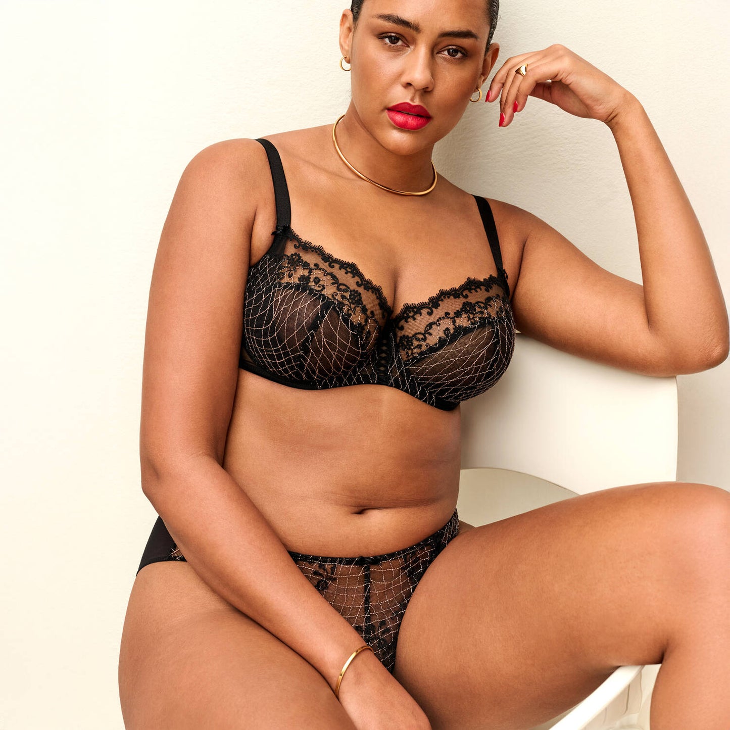 Lacage Balconette Bra in Black By Gossard- 30-42 B-G (UK)