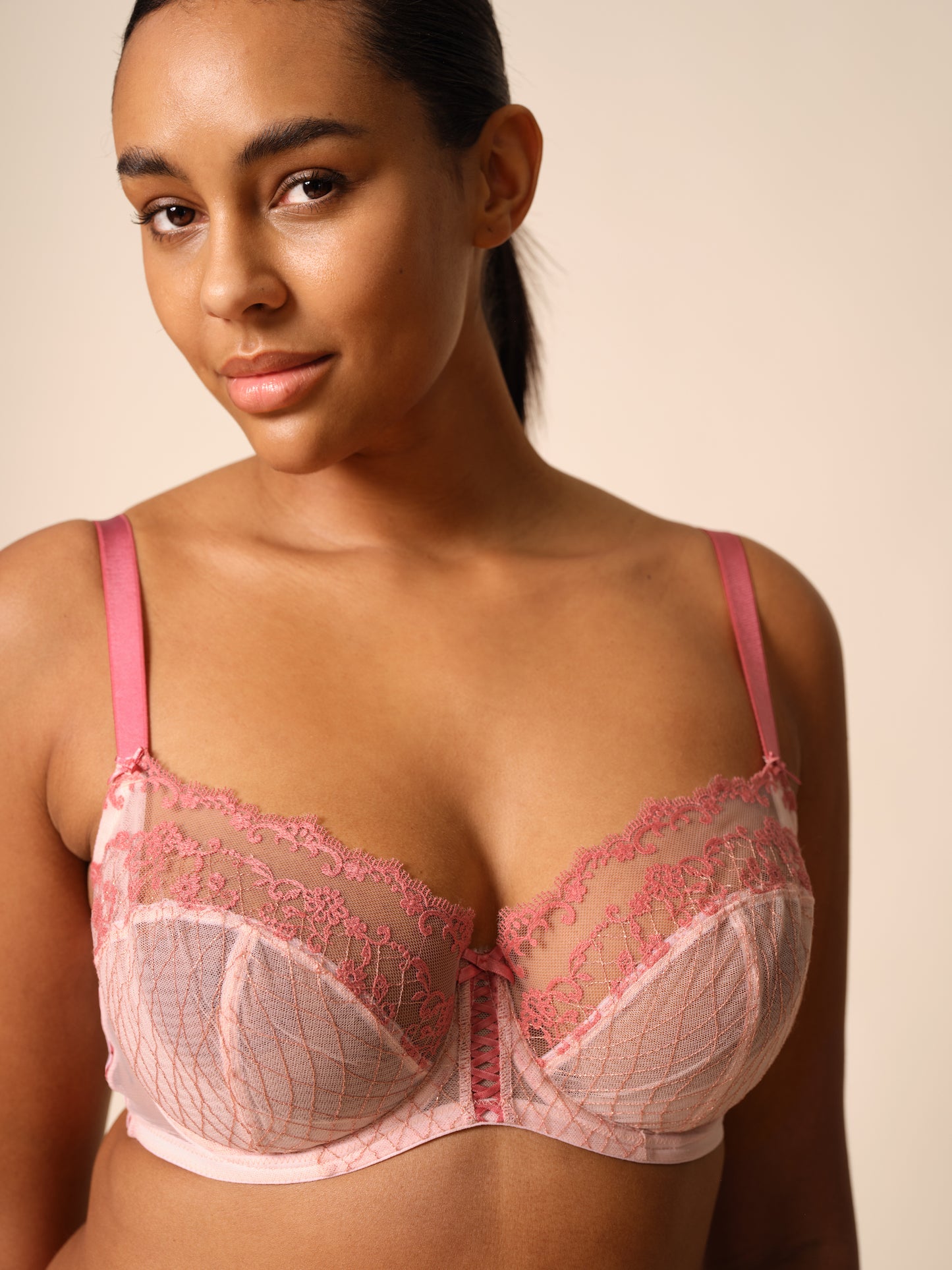 Lacage Balconette Bra in Rose Pink By Gossard- 30-42 B-G (UK)