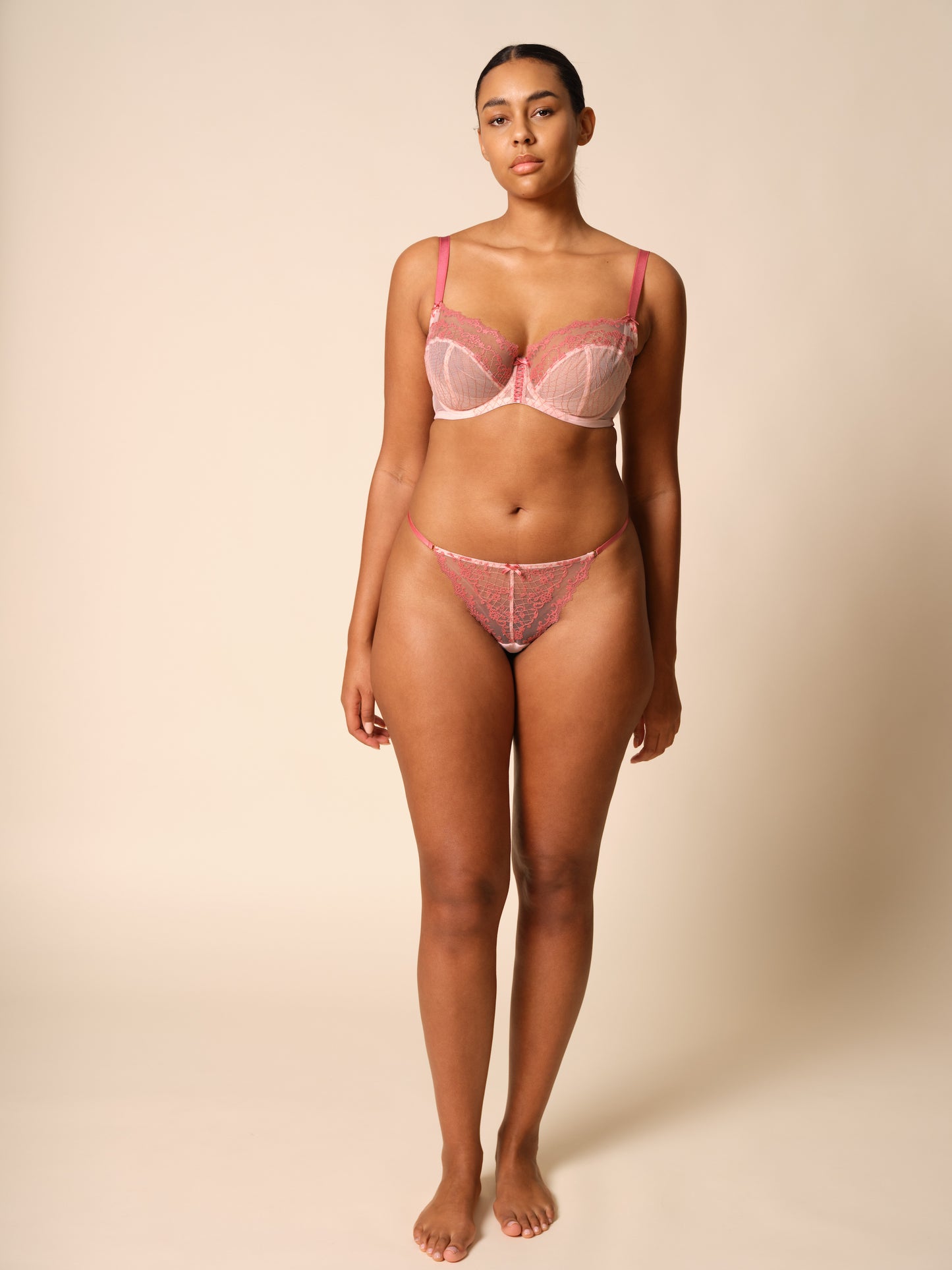 Lacage Thong in Rose Pink By Gossard- XS-XL
