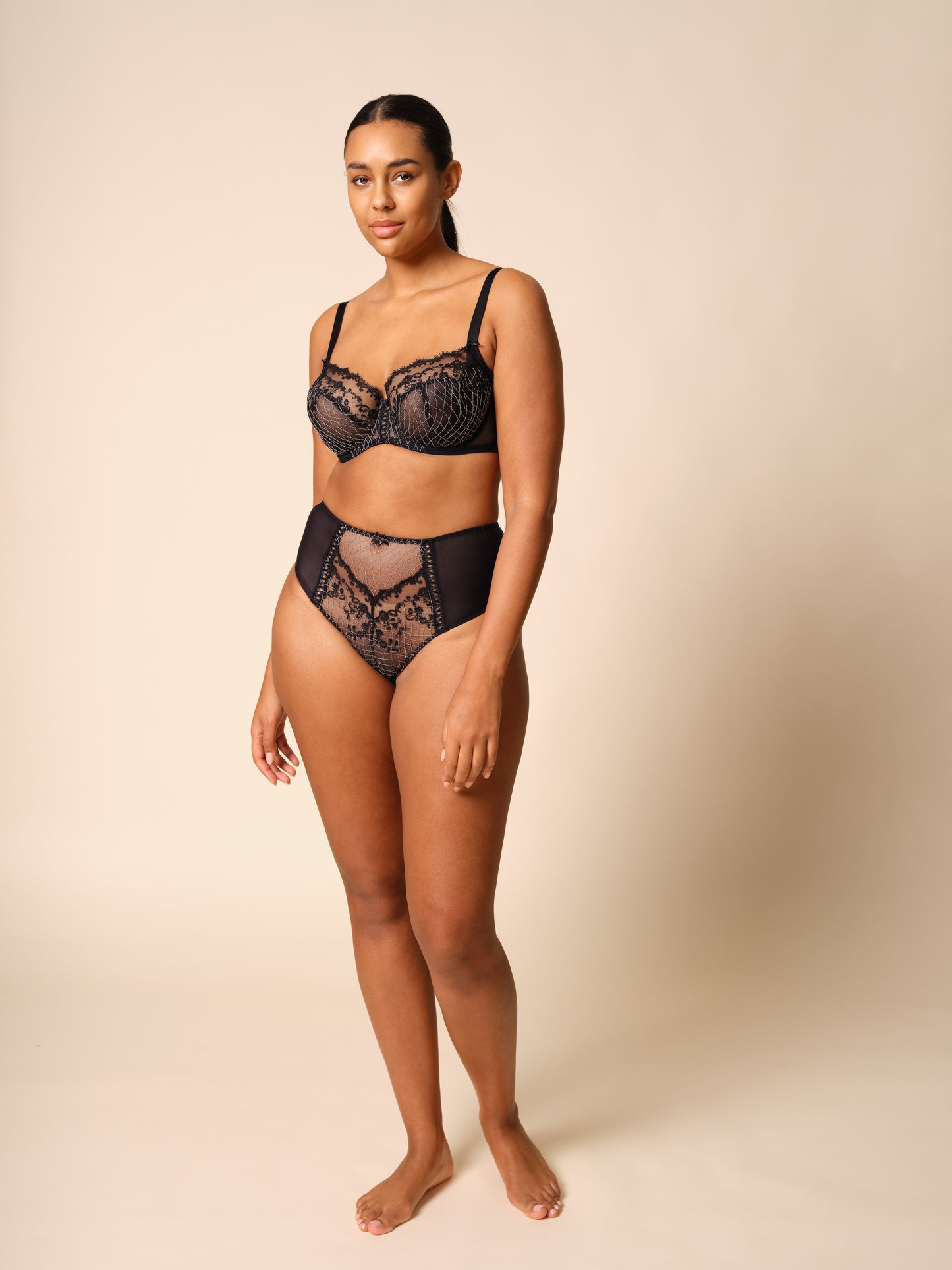 Lacage Balconette Bra in Black By Gossard- 30-42 B-G (UK)