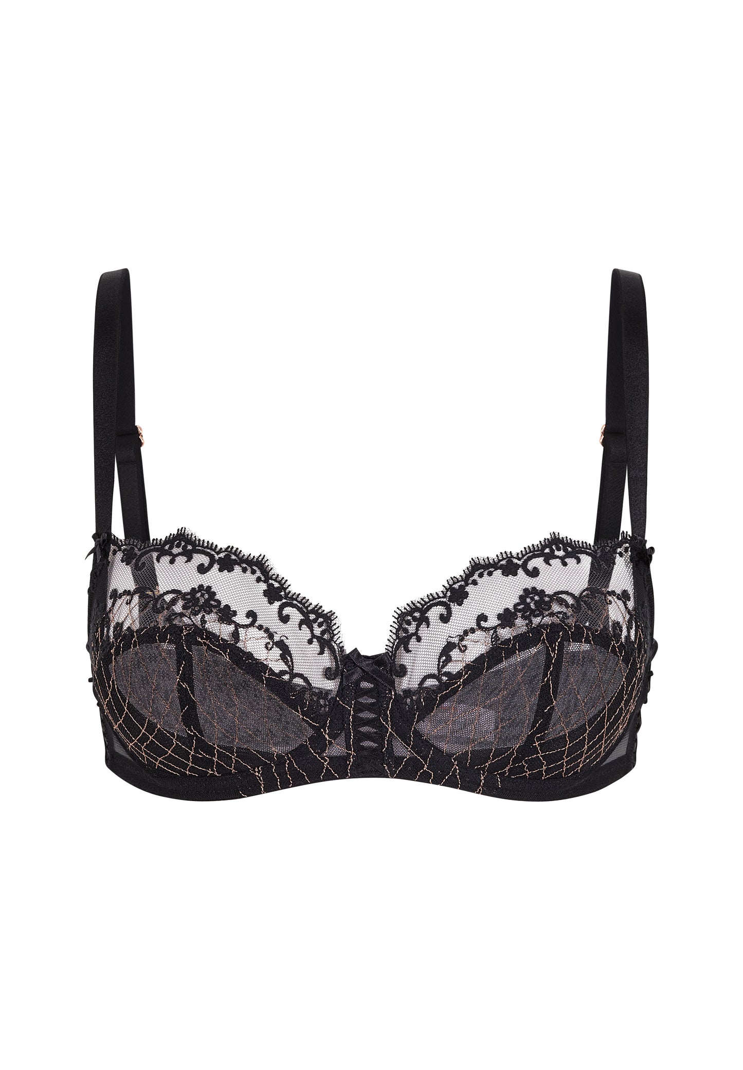 Lacage Balconette Bra in Black By Gossard- 30-42 B-G (UK)