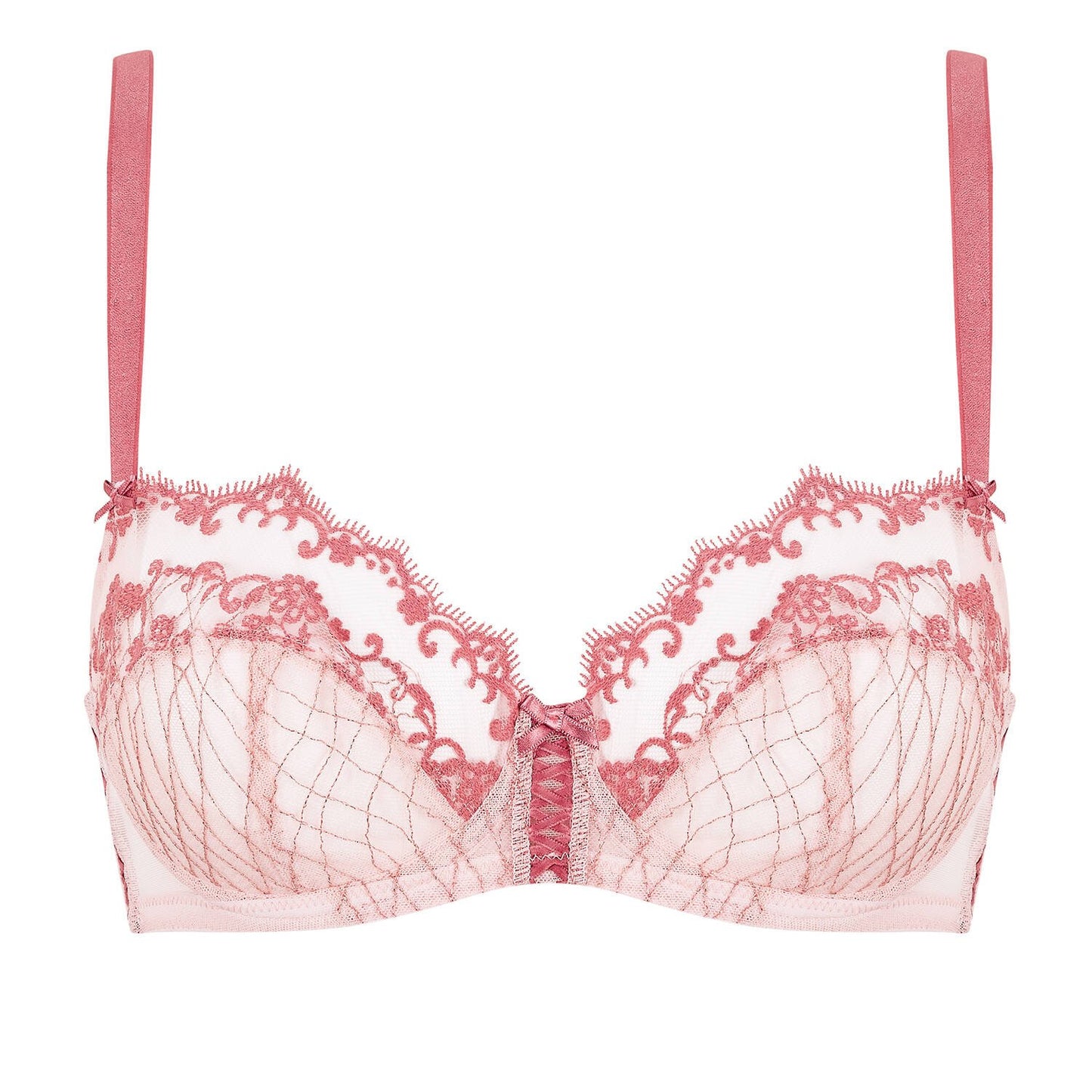 Lacage Balconette Bra in Rose Pink By Gossard- 30-42 B-G (UK)