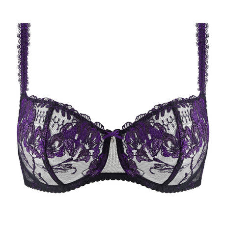 Parenthèse Tropicale Half Cup Bra in Electric Blue By Aubade - 30