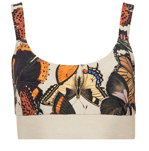 Moths & Butterflies Modal Lounge Bralette By Kilo Brava - S-XXXL