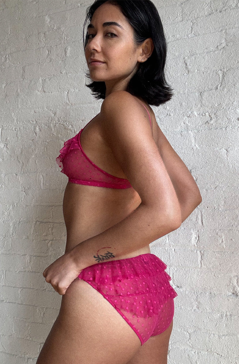 Coucou Lola Flirt Bikini in Pink Orchid By Only Hearts - S-L
