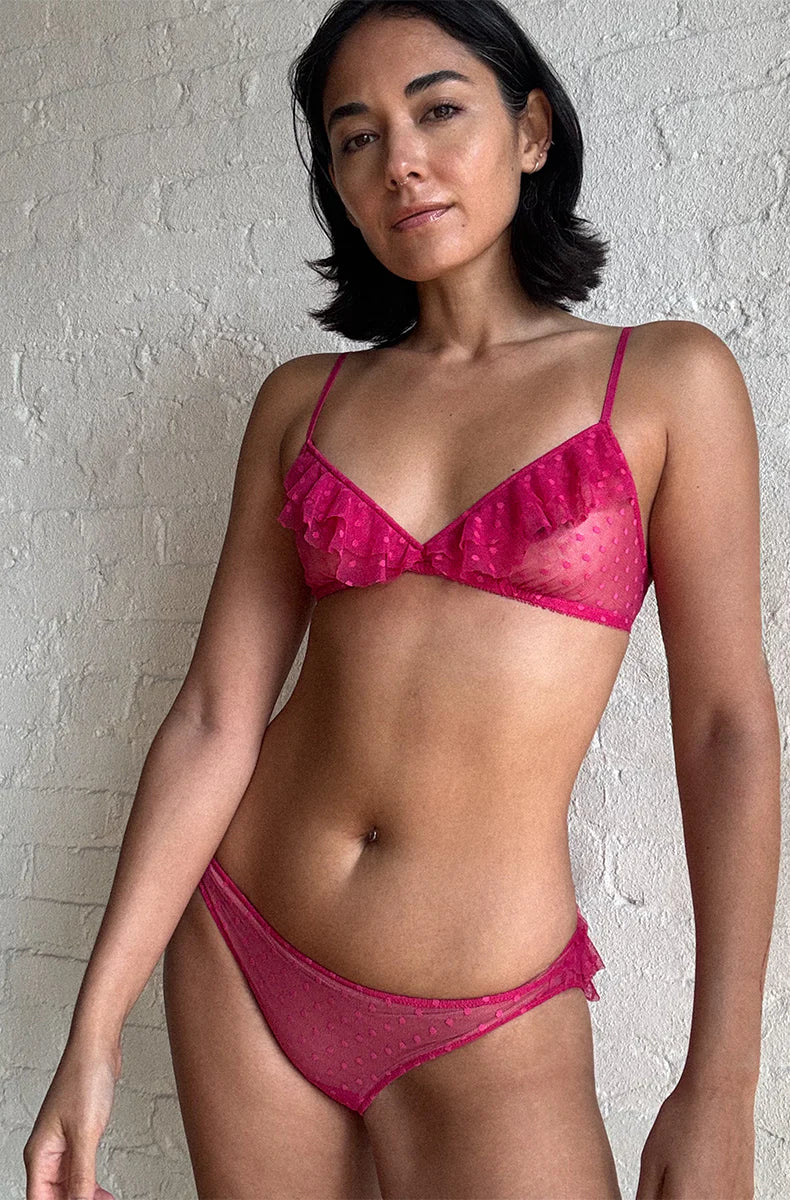 Coucou Lola Flirt Bikini in Pink Orchid By Only Hearts - S-L