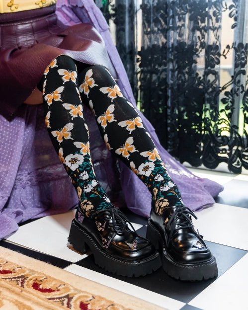 Butterfly Craze Knee High Sock By Sock Candy