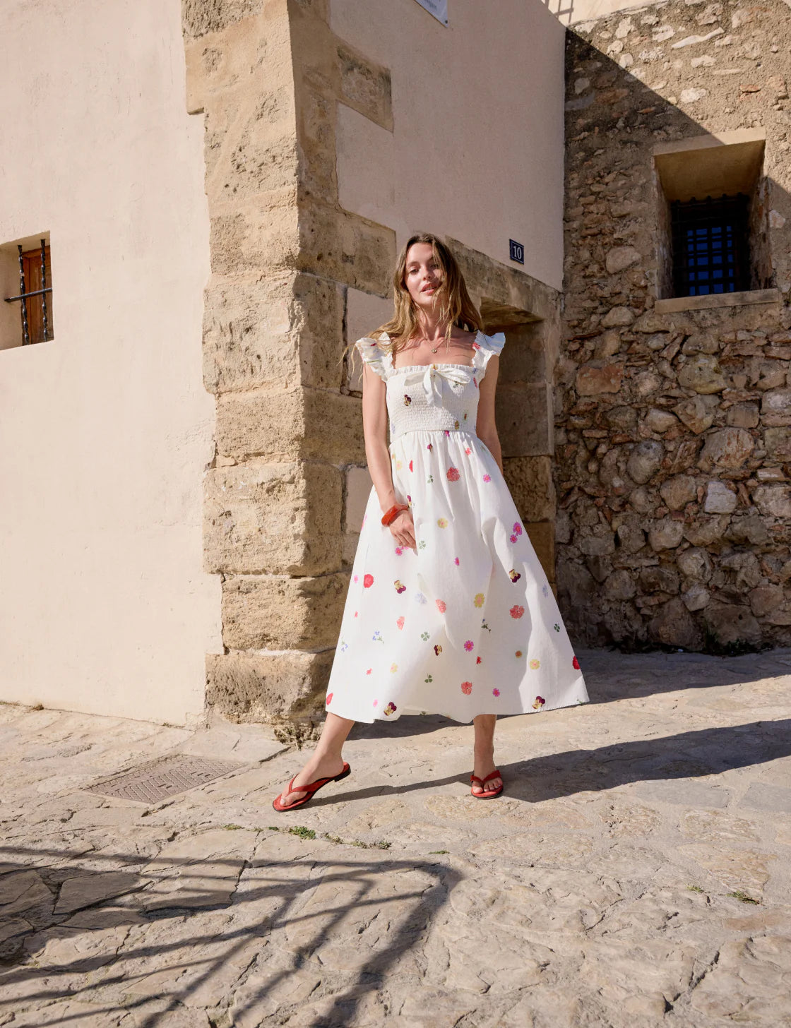 Christina Organic Cotton Floral Midi Dress - sizes 2-14 ++ (US)