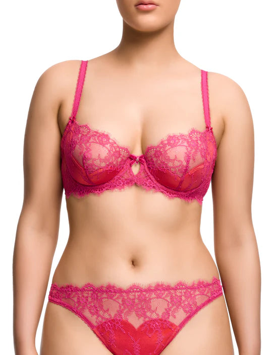 Zsa Zsa Underwire Bra in Magenta By Dita Von Teese Lingerie - 32-38 B-F (UK)